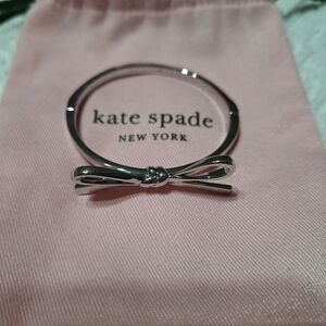 Kate Spade Silver Bow Accent Bangle